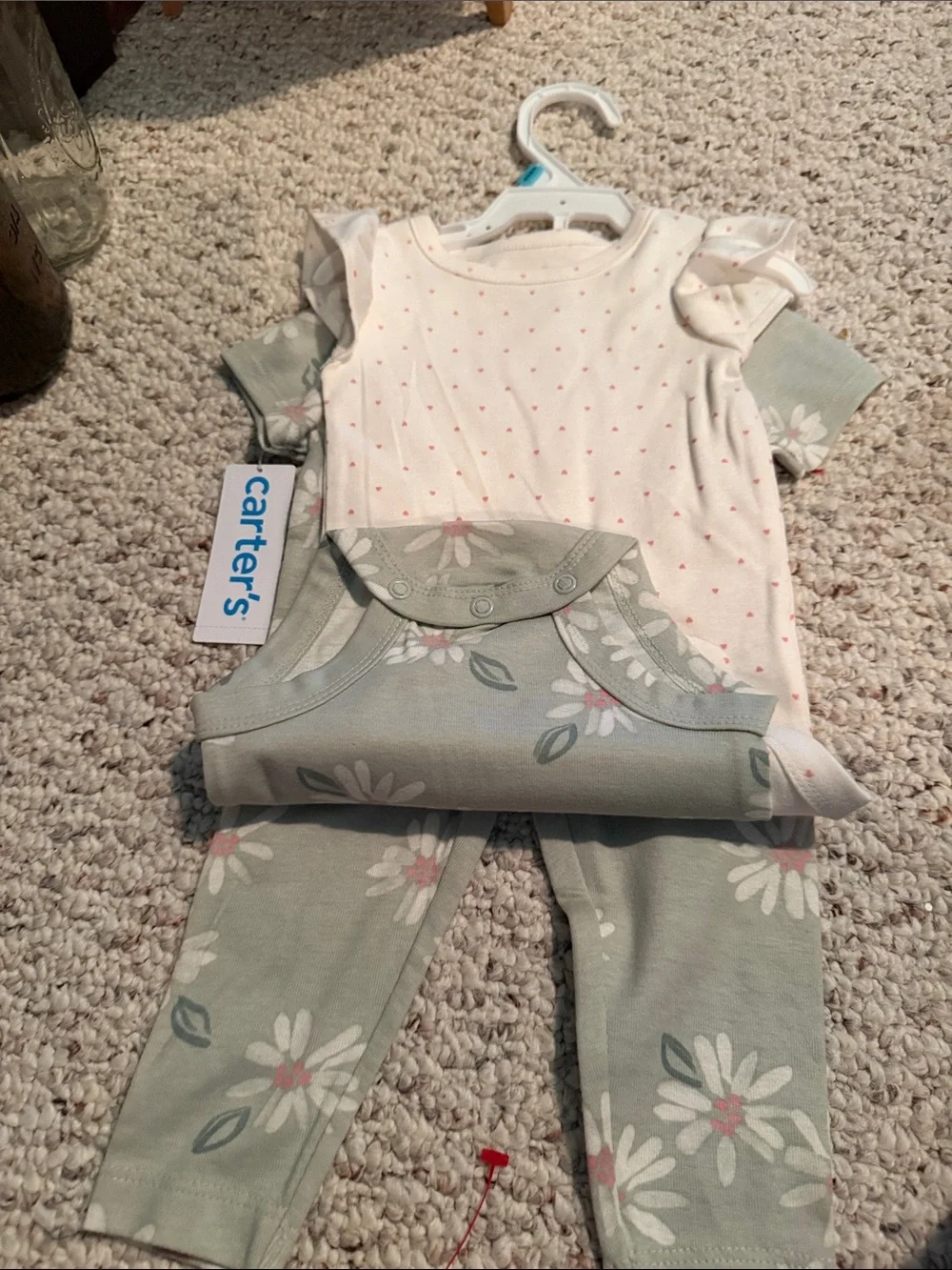 Lot of Carter's Girls Miscellaneous Sizes 6 mo, 9-12 and 12 mo outfits